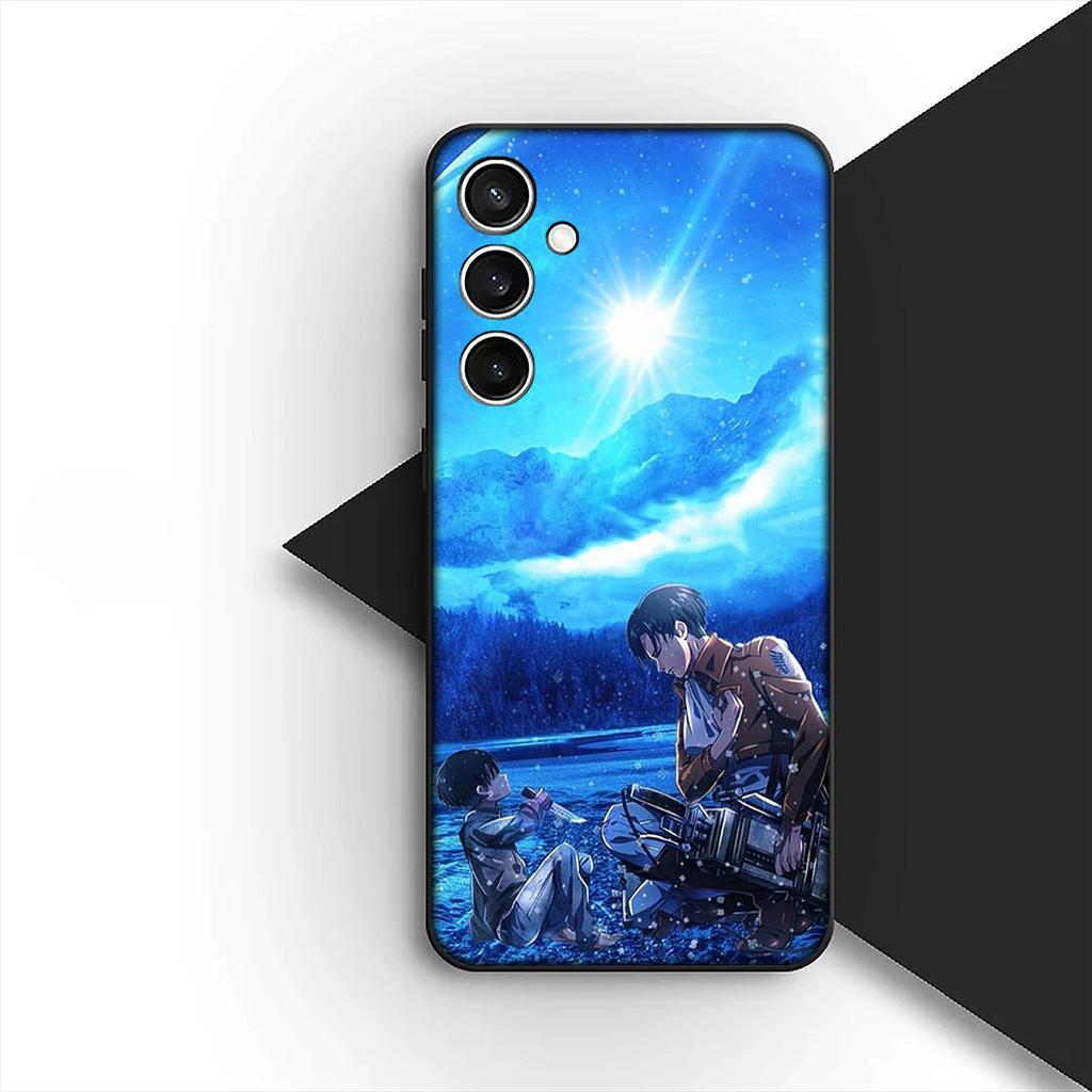 Levi Attack On Titan Eren Jaeger Phone Case for OPPO A80 A18 A16 A40 A17 A15 A38 A78 A79 A54 A57 A12 A60 4G 5G Protective Cover