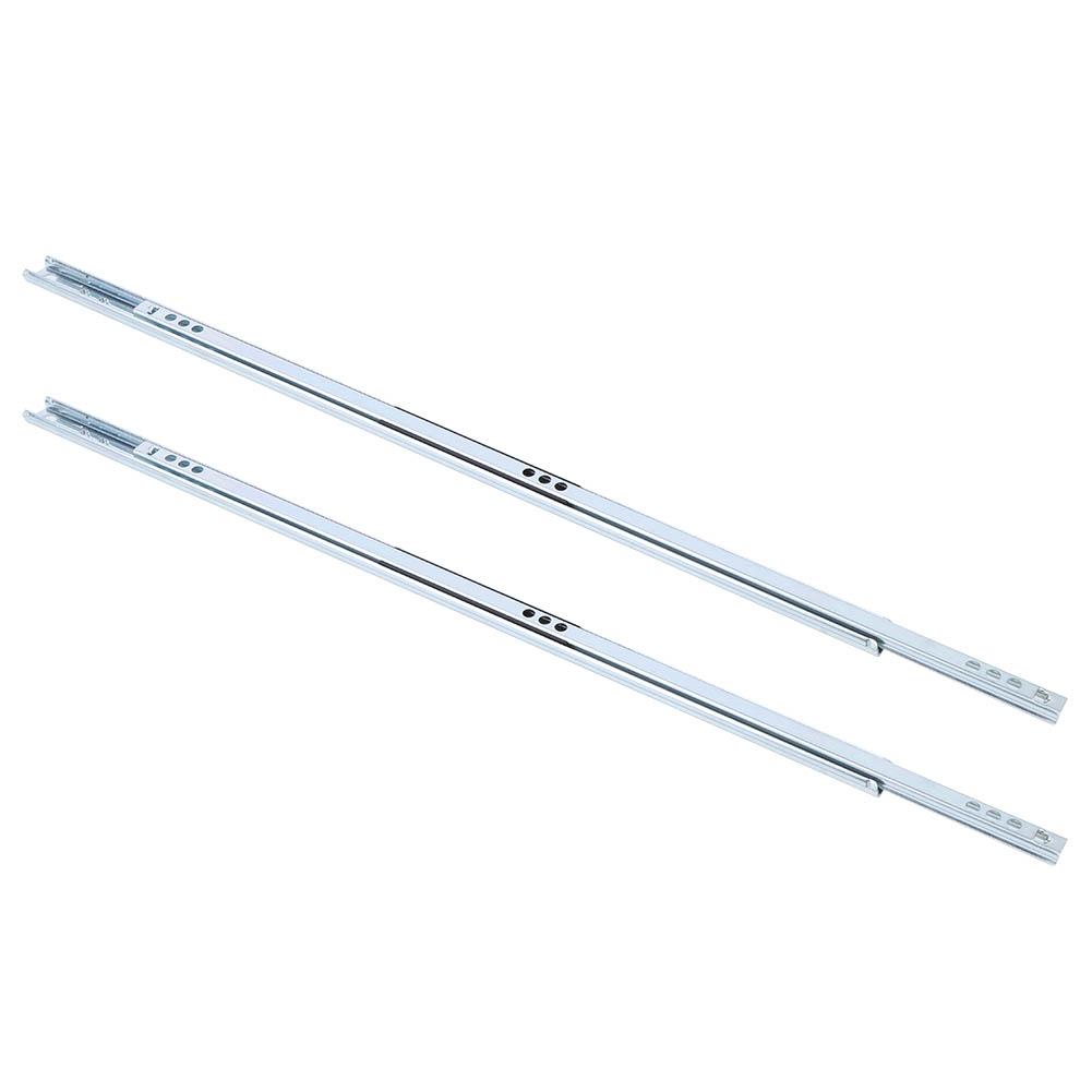 2Pcs Set 450x17mm Drawer Steel Ball Slide Rail Hardware Accessory for Cabinet Closets