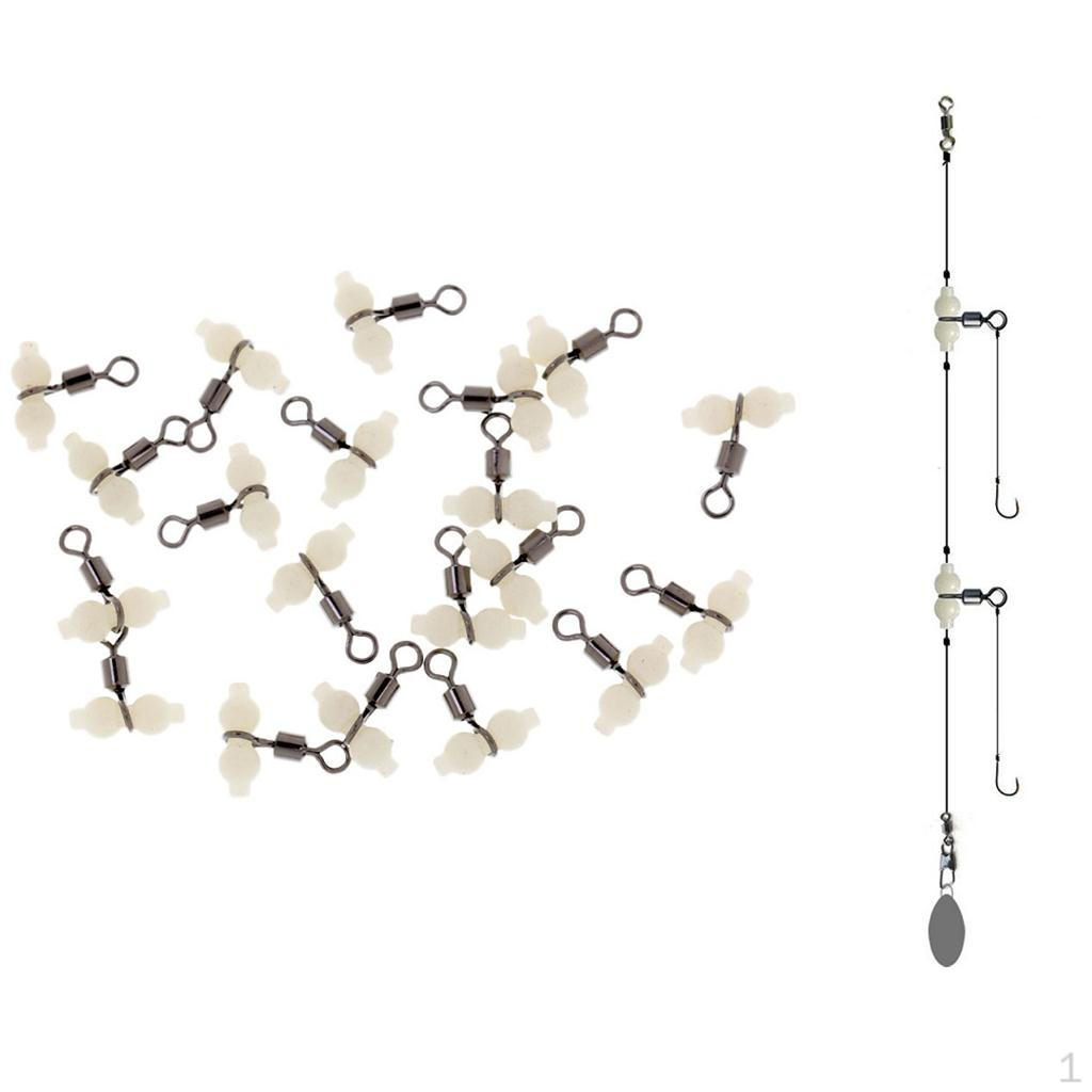 

20 Pcs Fishing Rolling Swivel 4