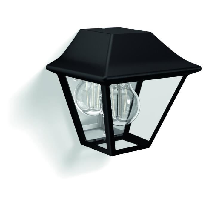 PHILIPS Alpenglow Demi Applique Extérieure - Noire - 1x9.5W - 230V