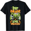 1. Klasse Freigeschaltet Gamer Vibes Zurück zur Schule Jungen T-Shirt