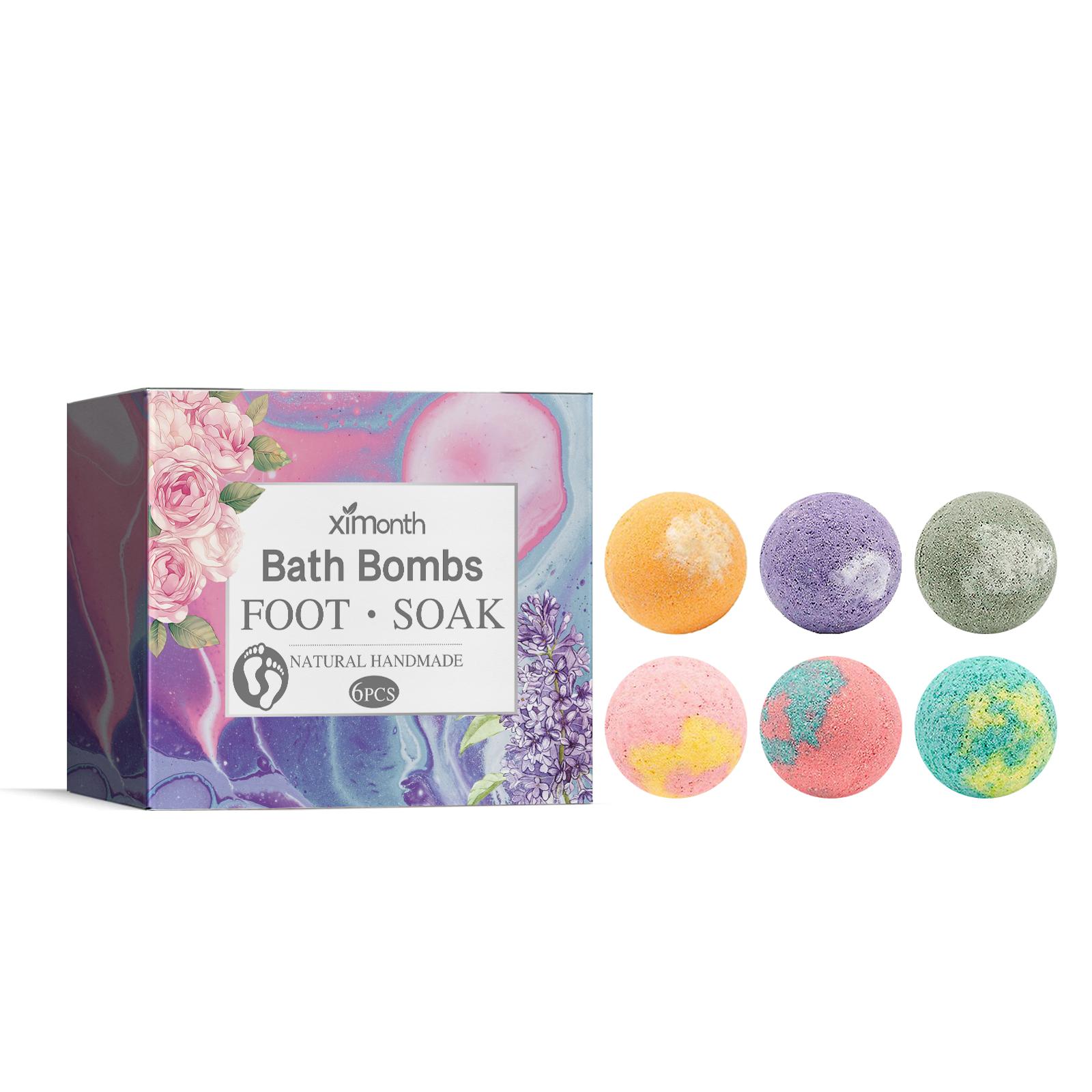 

XIMONTH Шарики для ванночек для ног Восстанавливают сухие, потрескавшиеся и шелушащиеся пятки Снимают дискомфорт Согревающий и увлажняющий шарик для ухода за ногами