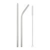 6mm 304 Stainless Steel Straw Metal Reusable Straws Straight Bent Drinking Straw With Case Cleaning Brush Set Party Bar Accessory