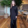 2025 Autumn Women's Loose Casual Zipper Top and Wide-Leg Pants Set