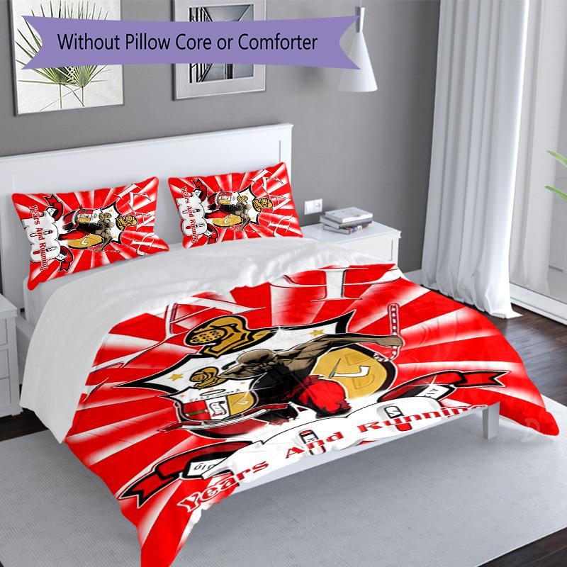 3pcs Kappa Alpha Psi pattern bedding set duvet cover set includes duvet cover &pillowcases, perfect all season bedroom decoration & gift