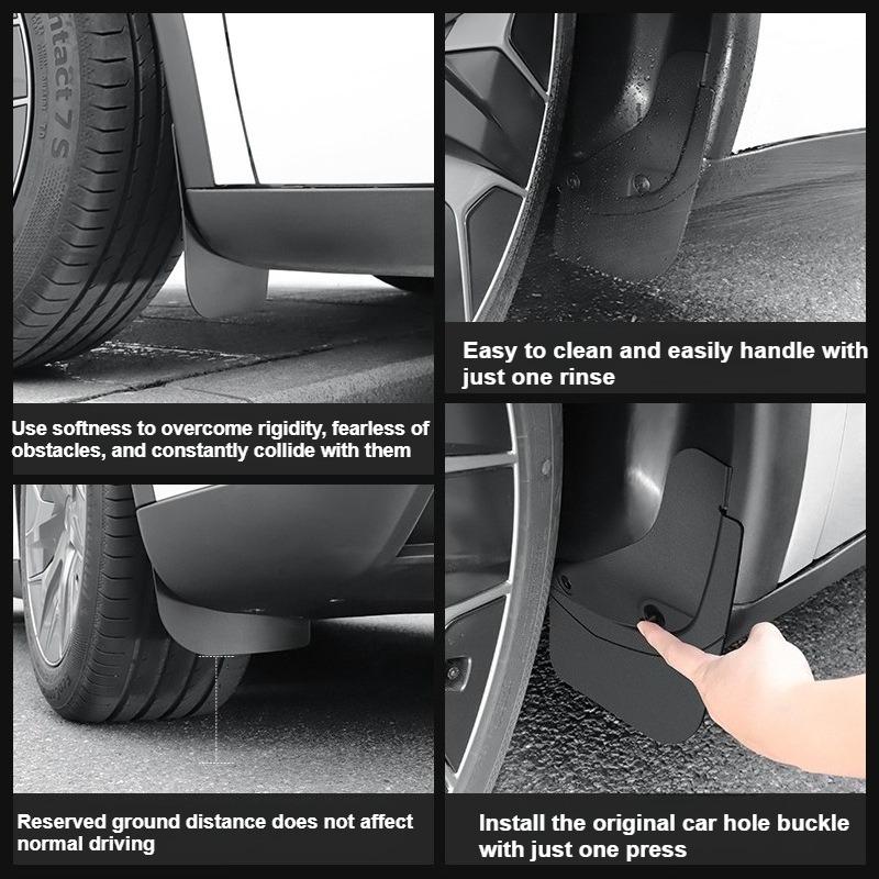 Fender For Tesla Model YL 2026 Mud Flaps Splash Guard Flap 6-Seater YL Fenders Anti-Snow Anti-Sand Front Rear TPE Car Protection