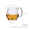 250ml High Borosilicate Glass Tea Pitcher Fair Mug with Imitation Jade Handle Heat Resistant Tea Ceremony Chahai Kungfu Tea Set
