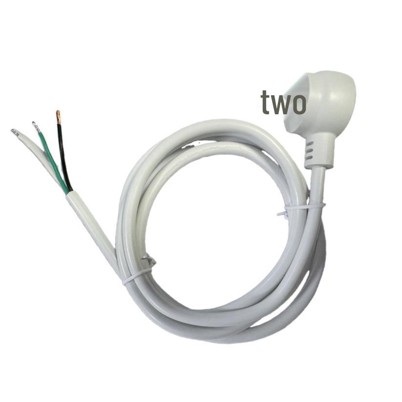 45° Elbow SVT 16AWG/3C 1.52m White Power Cord with American Standard Three-Prong High-Power Plug