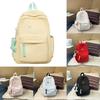 School Solid Color Bag Backpack Large Capacity Middle Schoolers Unisex Gift