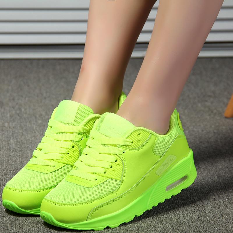 Männer Frauen Luftkissen Schnürschuhe Unisex Sport Laufschuhe Paar Casual Trainer