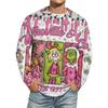 Men's Christmas Printed Imitation Cotton Long-sleeved Shirt
