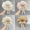 Summer Straw Wide Brim Hat With Foldable Design For Beach And Sun Protection