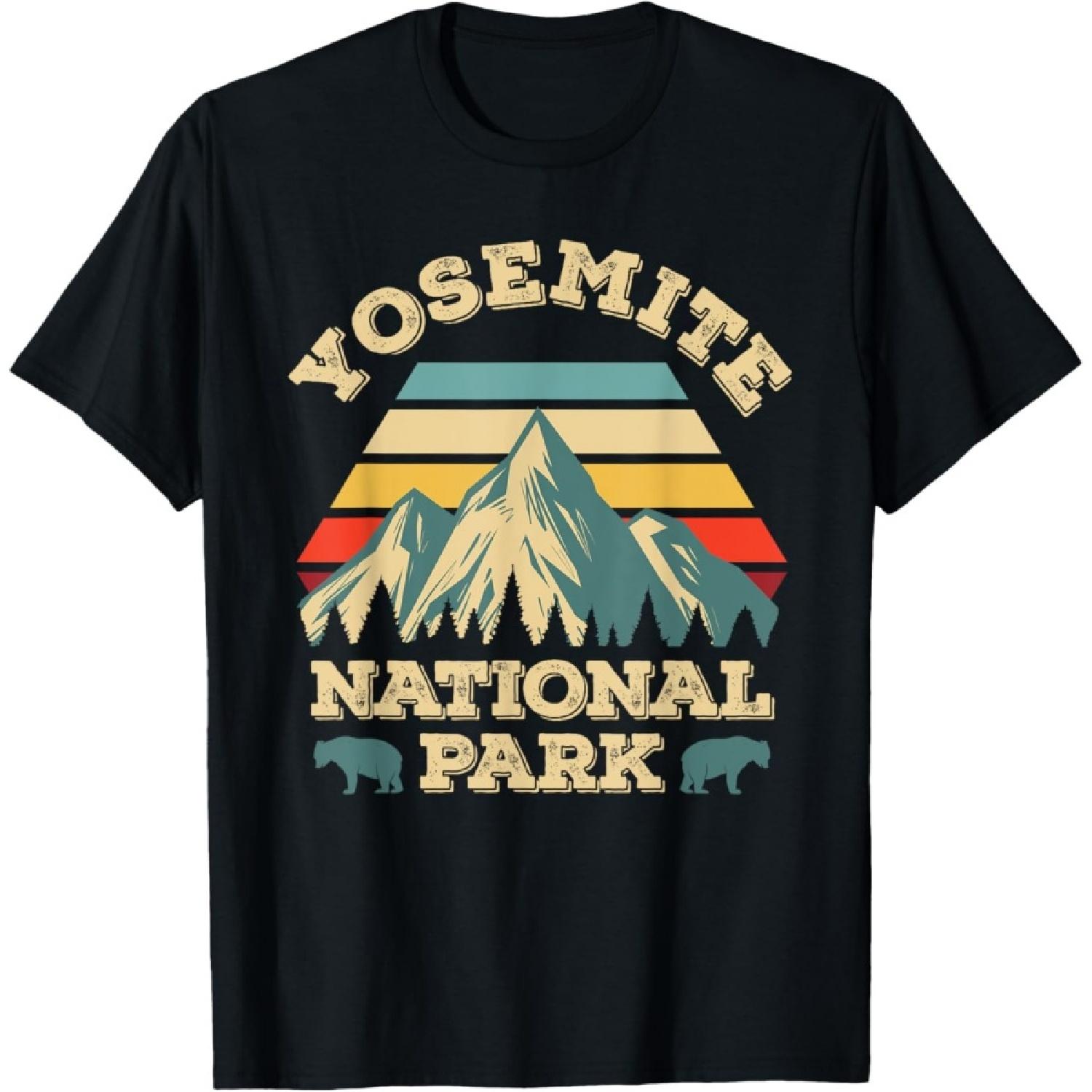 Yosemite National Park Vintage T-Shirt National Parks Gifts T-Shirt S