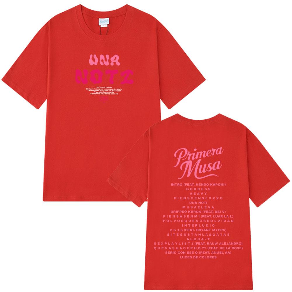 2025 Summer Rapper Omar Courtz Primera Musa Merch T-shirt Men Women Harajuku Vintage Hip Hop 100% Pure Cotton Leisure T-shirt