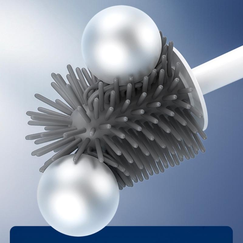 Toilet Brush Set Space saving Solution Quick Drying Toilet Bowl Brush & Holder for Efficient Bathroom Maintenance