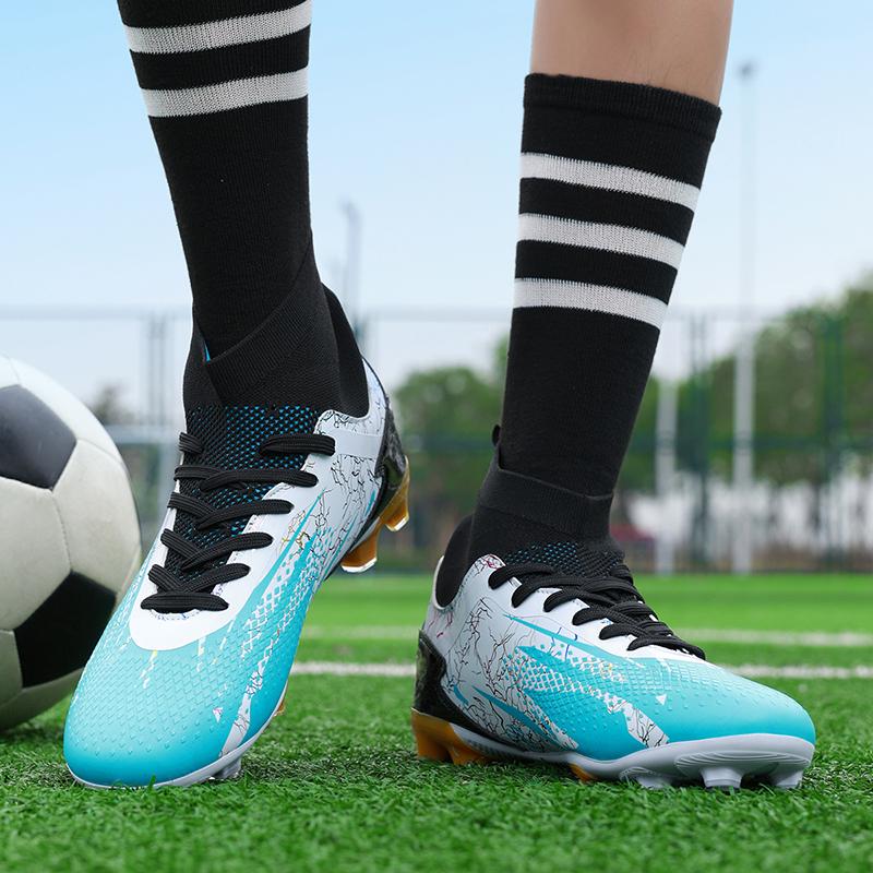 Mode 2024 Heiß Schwarz Rot Herren Fußballschuhe Professioneller Socken Schnelle Fußballschuhe Herren Outdoor Rutschfeste Fußballtrainingsschuhe Mann