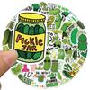 50PCS Cartoon Pickle Stickers - Waterproof Decor for Luggage, Notebook & Guitar AnimeWorlds Store