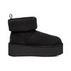 UGG Classic Mini Platform Felted Boot Black Women's Sneakers 1144047-BLK