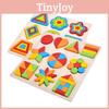 Shape Puzzle Geometric Board For Kids Early Learning Wooden Toy Educational