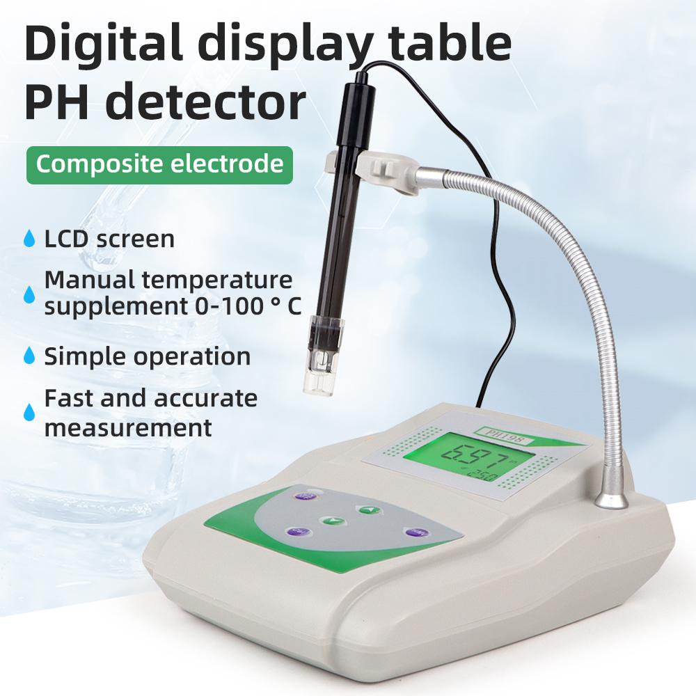 Digitales Tisch-PH-Meter Großer LCD-Bildschirm Wasserqualitätsprüfer PH-Messgerät Temperaturkompensation für das Labor