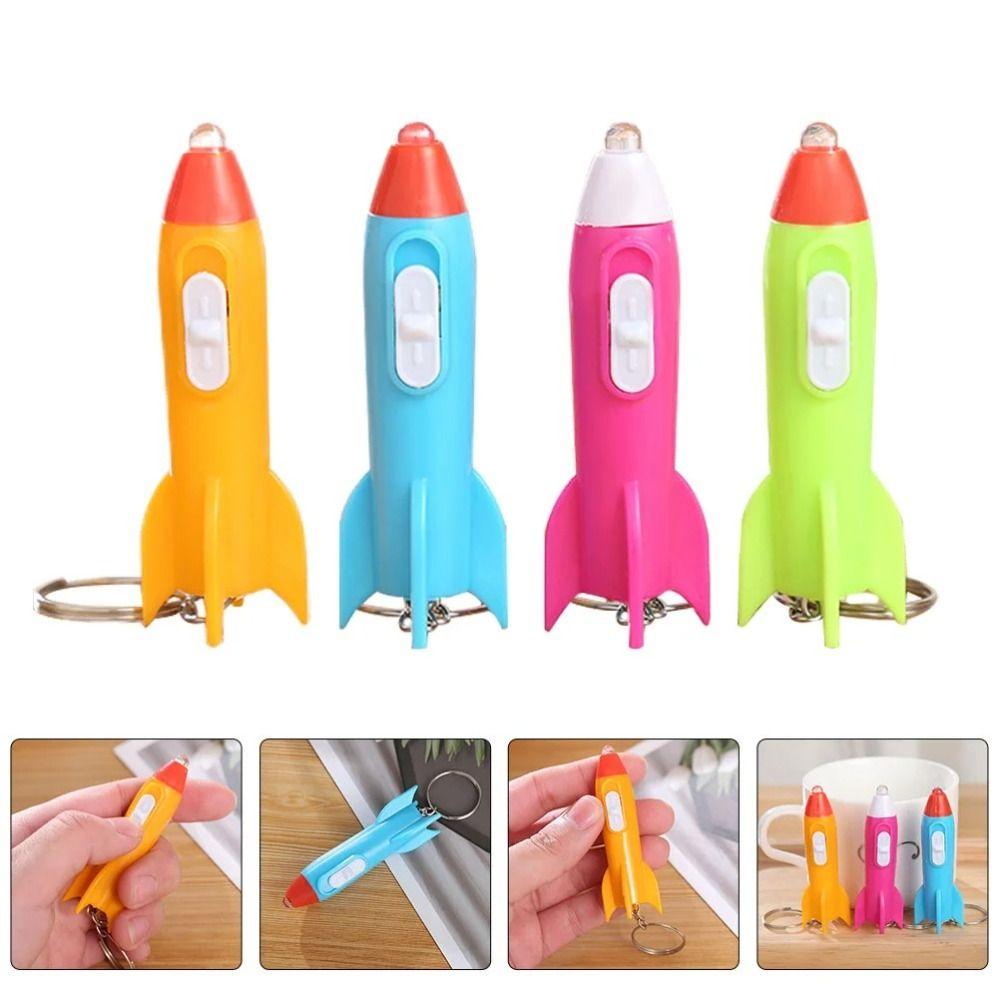 10pcs Bright Flashlight Keychain Mini LED Keychain Portable Kids Flashlights  Camping