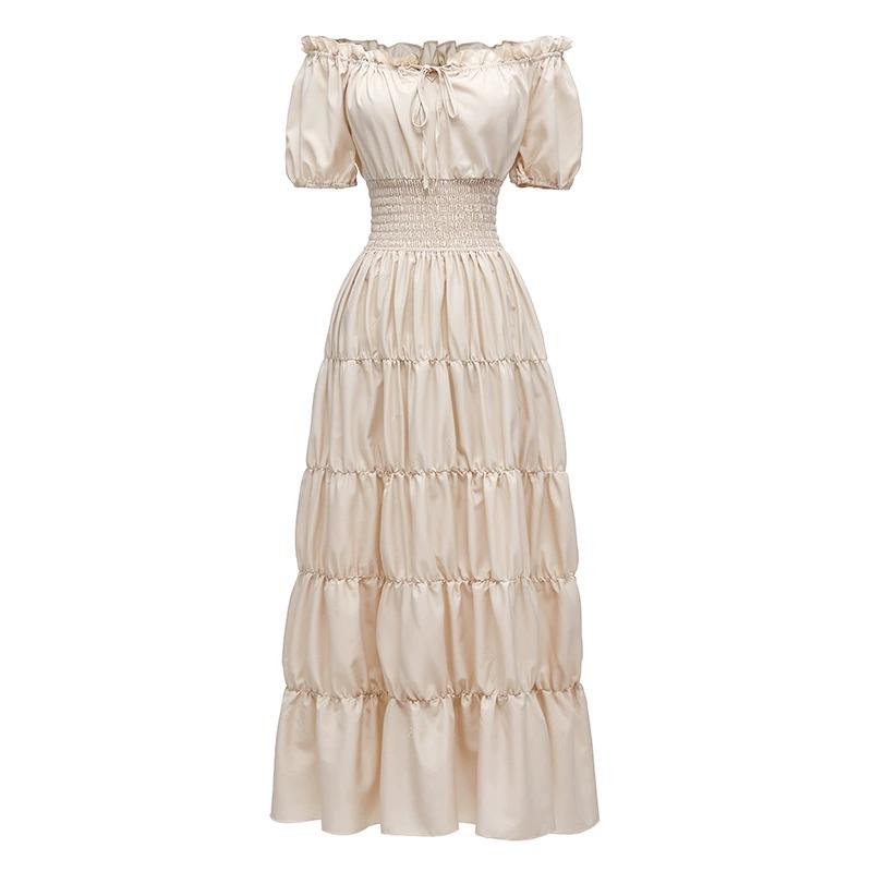 

Средневековый Ренессанс Женское Цельное Длинное Платье Юбка Сценический Костюм Хэллоуин COS Косплей Ретро Костюм XXS