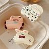Puppy Plaid Dog Crab Clip Acrylic Spotted Cat Hair Clip Girly Cartoon Animal Hair Claw  Headdress
