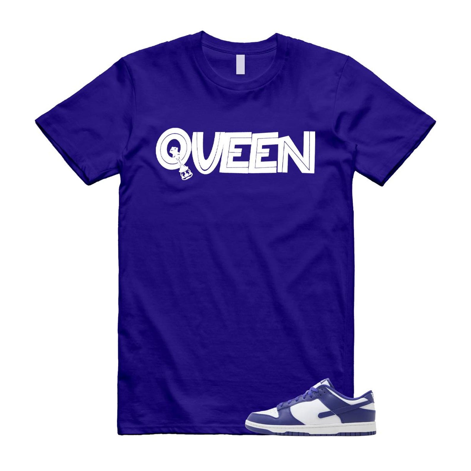 Dunk Concord Grape White Purple T Shirt Match QUEEN S
