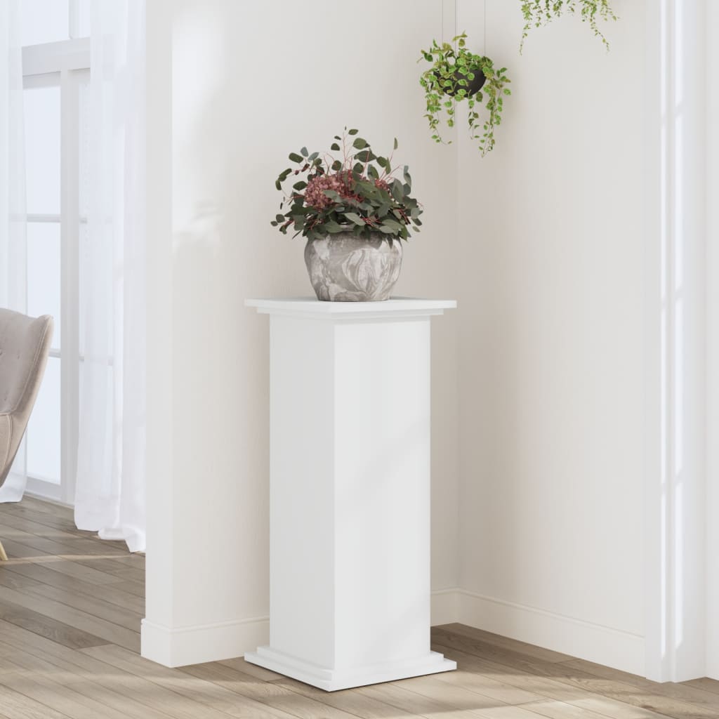 Vidaxl Soporte Para Plantas, Blanco, 33X33X80 Cm