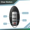 For Nissan Altima Rogue Sentra Versa Murano Smart Remote Key Fob Case Cover Shell Holder 4 Button Replacement 2013-2016