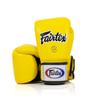Fairtex Echte Leder Boxhandschuhe BGV1 Atmungsaktiv Gelb 14oz