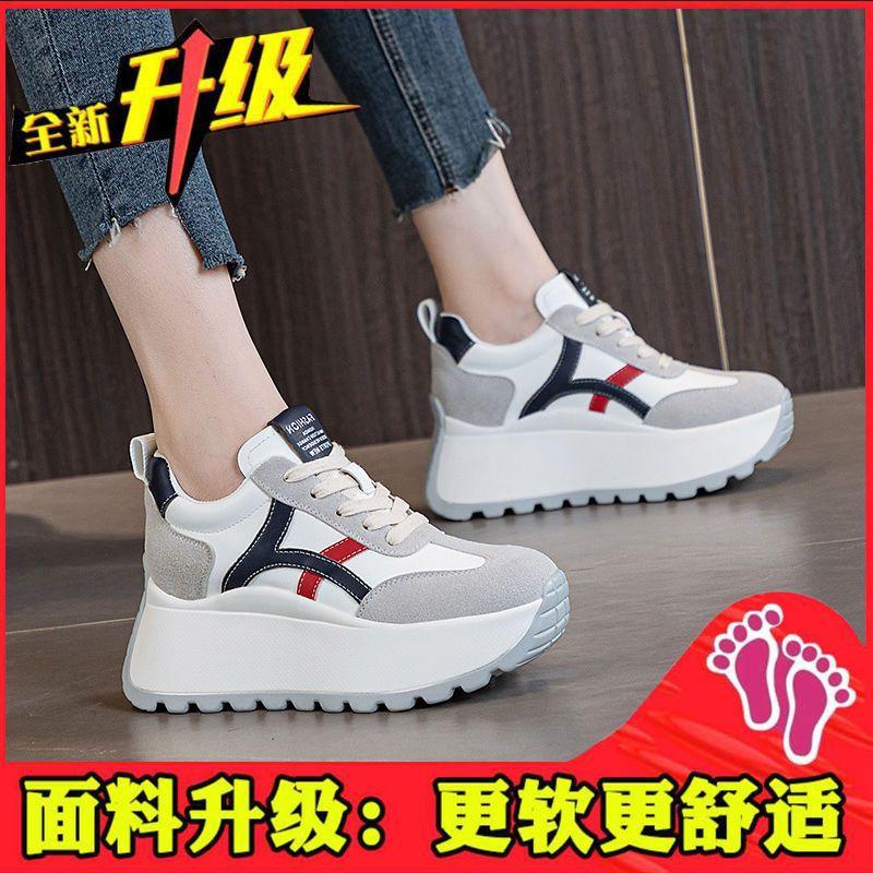 

platform-soled waffle Forrest Gump shoes women s small board shoes 2025 spring and autumn new popular height-increasing sports shoes 35 синий