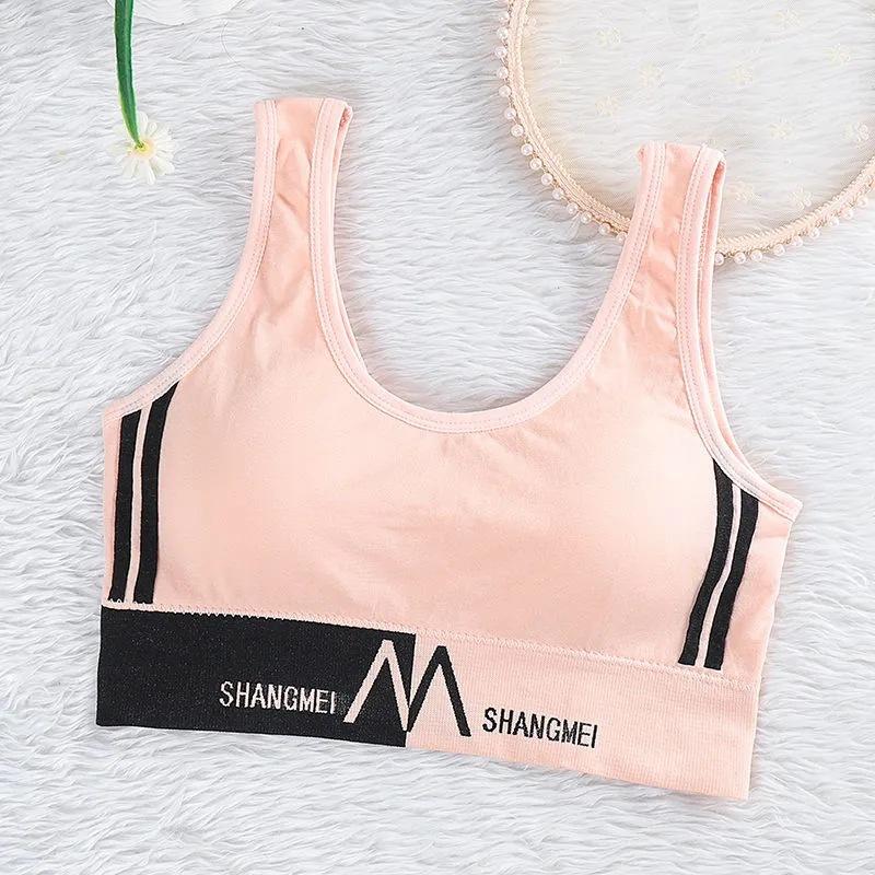 Beautiful back no steel ring sports shock-proof underwear women's suspenders small vest tube top small chest gathering anti-sagging bra thin