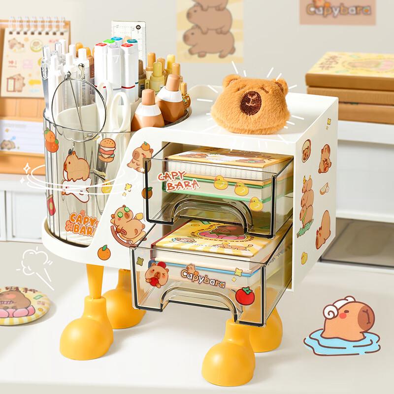 Rotating Multifunctional Pen Holder Desk Organizer