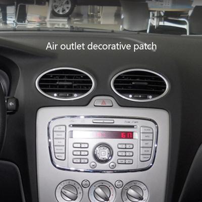 1PC/4Pcs Car Air Conditioning Trim Outlet Decoration Circle Ring Sticker For Ford Focus 2 MK2 2005-2013 Auto Accessories