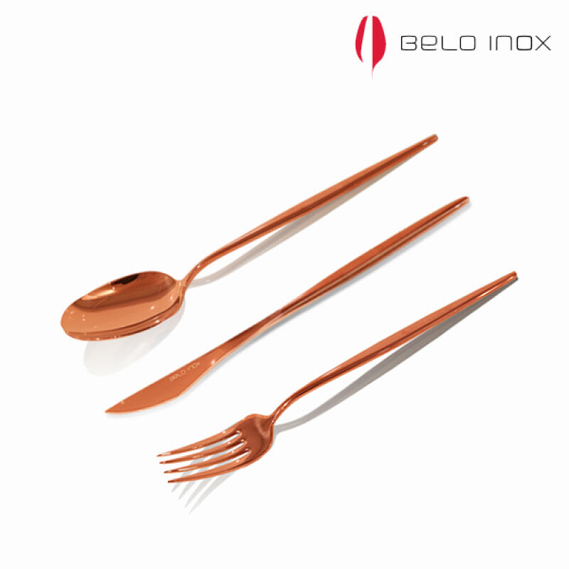 

[belo inox] Spirit Bronze Dessert Cutlery Set of 3