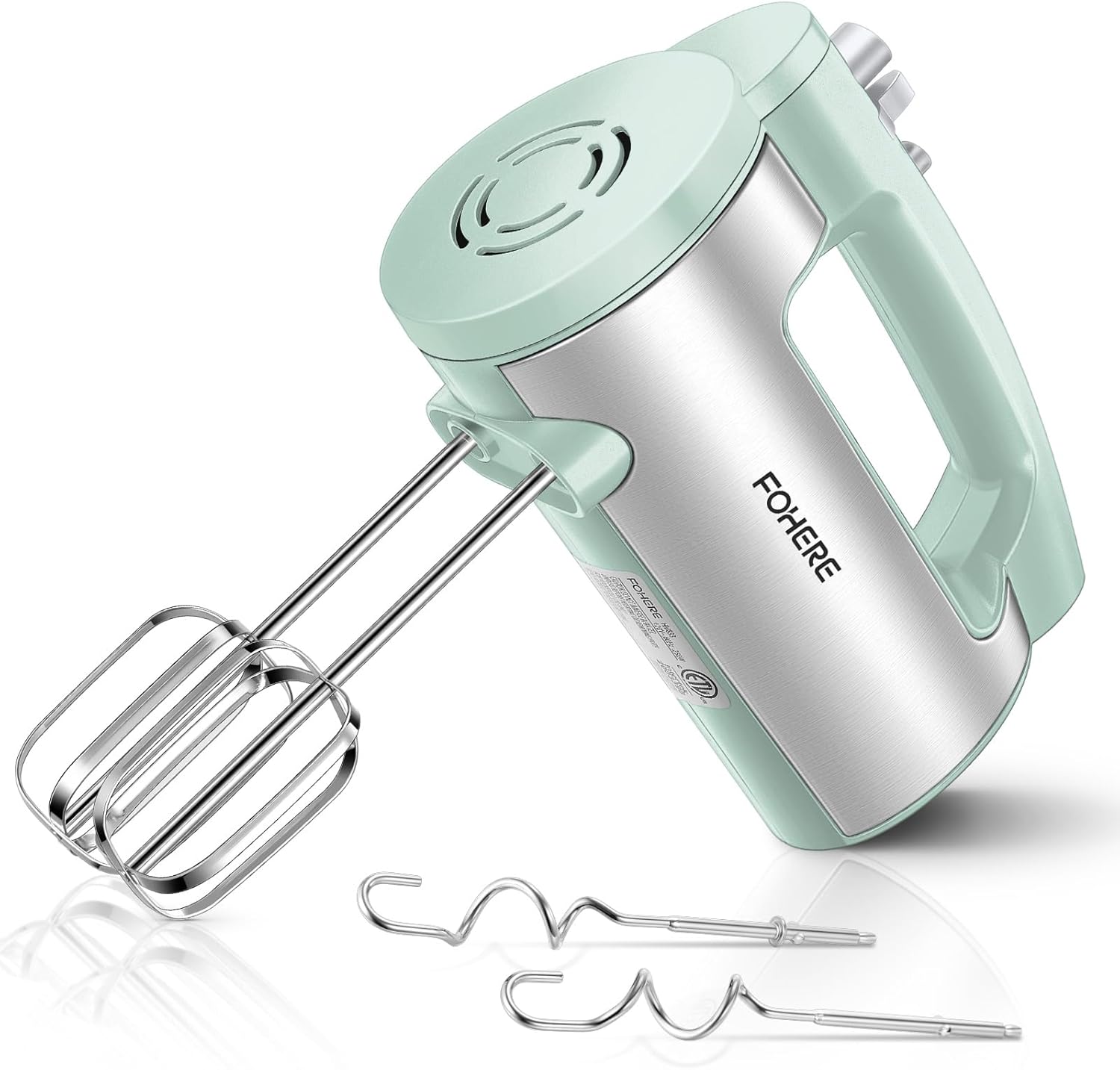 Electric Handheld, 6 Speed & Turbo Electric Mixer,Handheld Mixer with 2 Stainless Steel Whisk and 2 Dough Hook United States