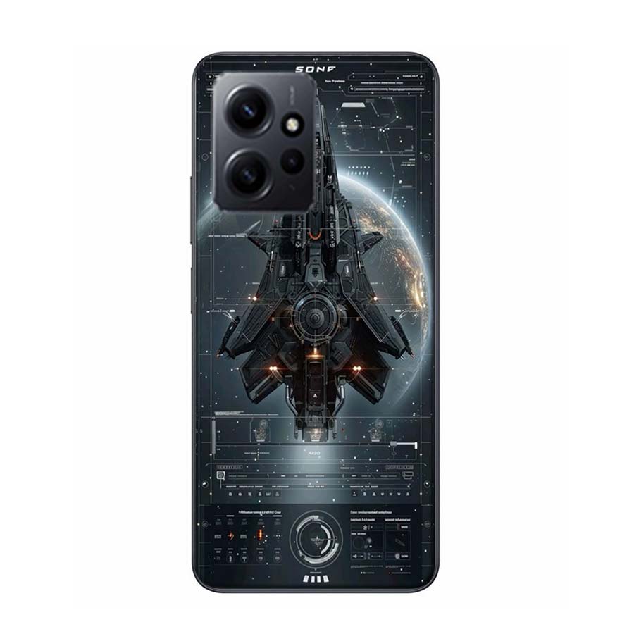 

Future Space Warships Phone Case For Redmi Note 14 15 Pro 5G 13 12 Pro Plus 11 11T 11E 11S 10 Pro 10S 9 9S Cover Cell Clear TPU Redmi Note 13 Pro 5G