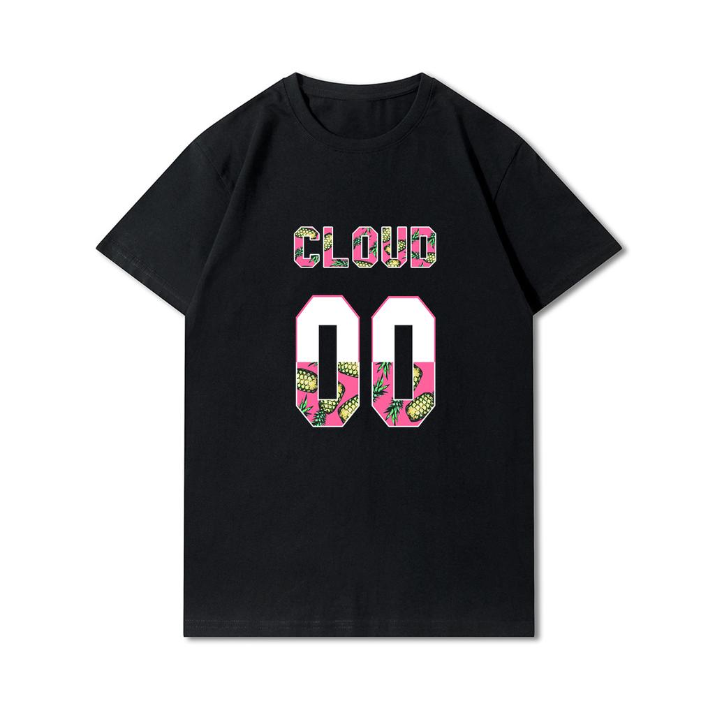 Anime 100 Muster Sommer Übergröße T-Shirts für Männer Buchstaben Bedruckt Lässige Kurzarm Oberteile 100% Baumwolle O Hals T-Shirts