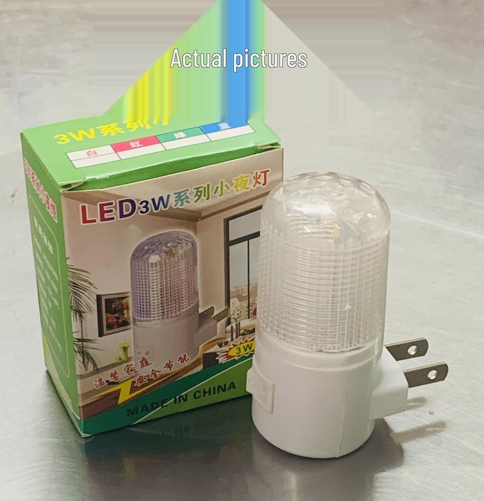 Cylindrical LED Night Light with Switch - Creative Home Gift