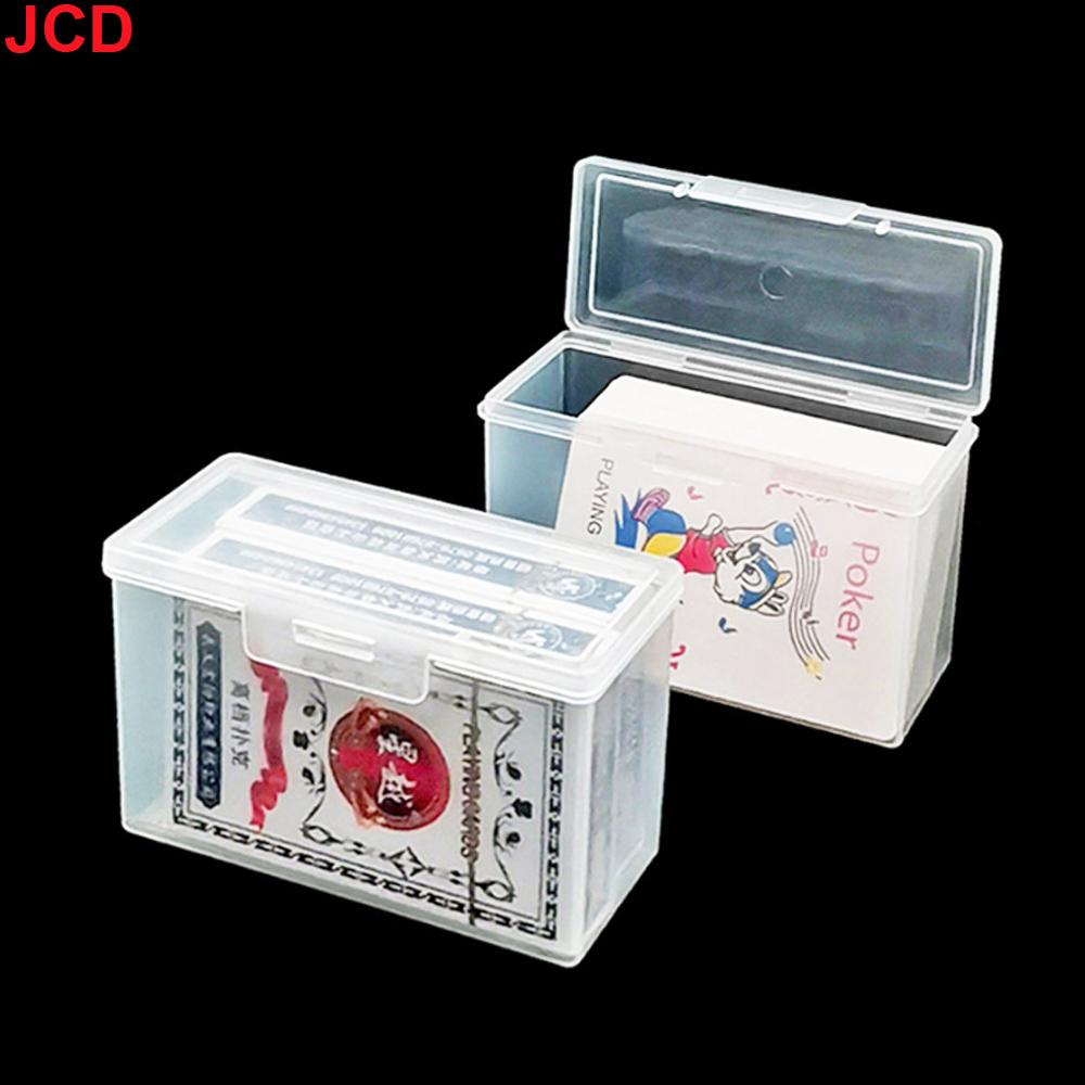 2pcs Playing Card Box, Clear Deck Case, Two Poker Images Can Be Placed (NO Cards) Christmas, Halloween, Thanksgiving Gift Part