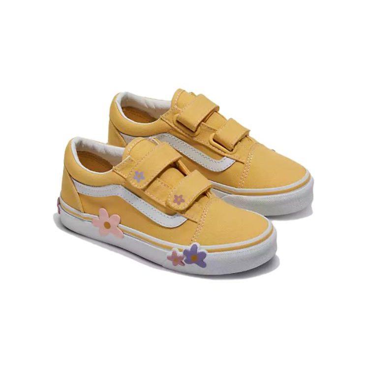 Vans Durable Non-Slip Low-Top Kids Skate Shoes Kids Sneaker Yellow VN000CPXYLW
