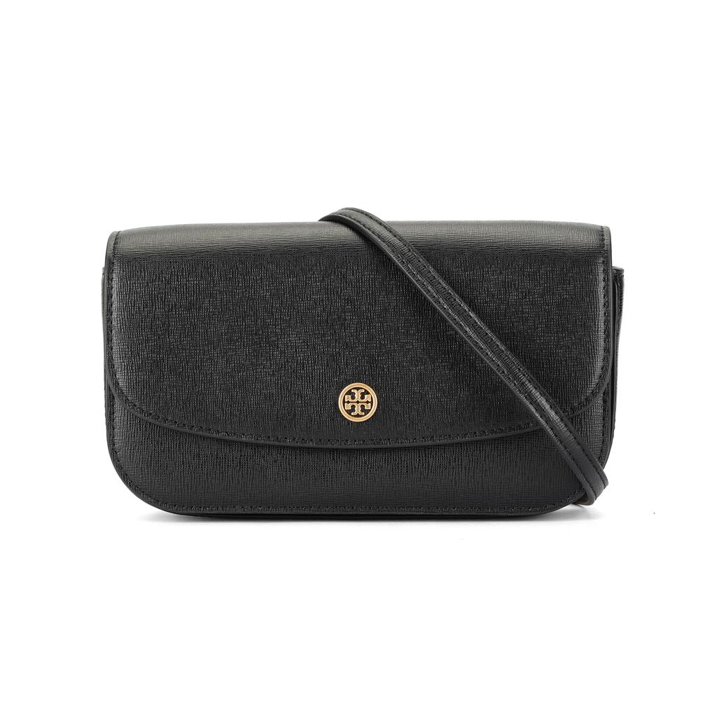 Tory Burch Robinson Chain Leather Wallet Women wallet Black 82946-001