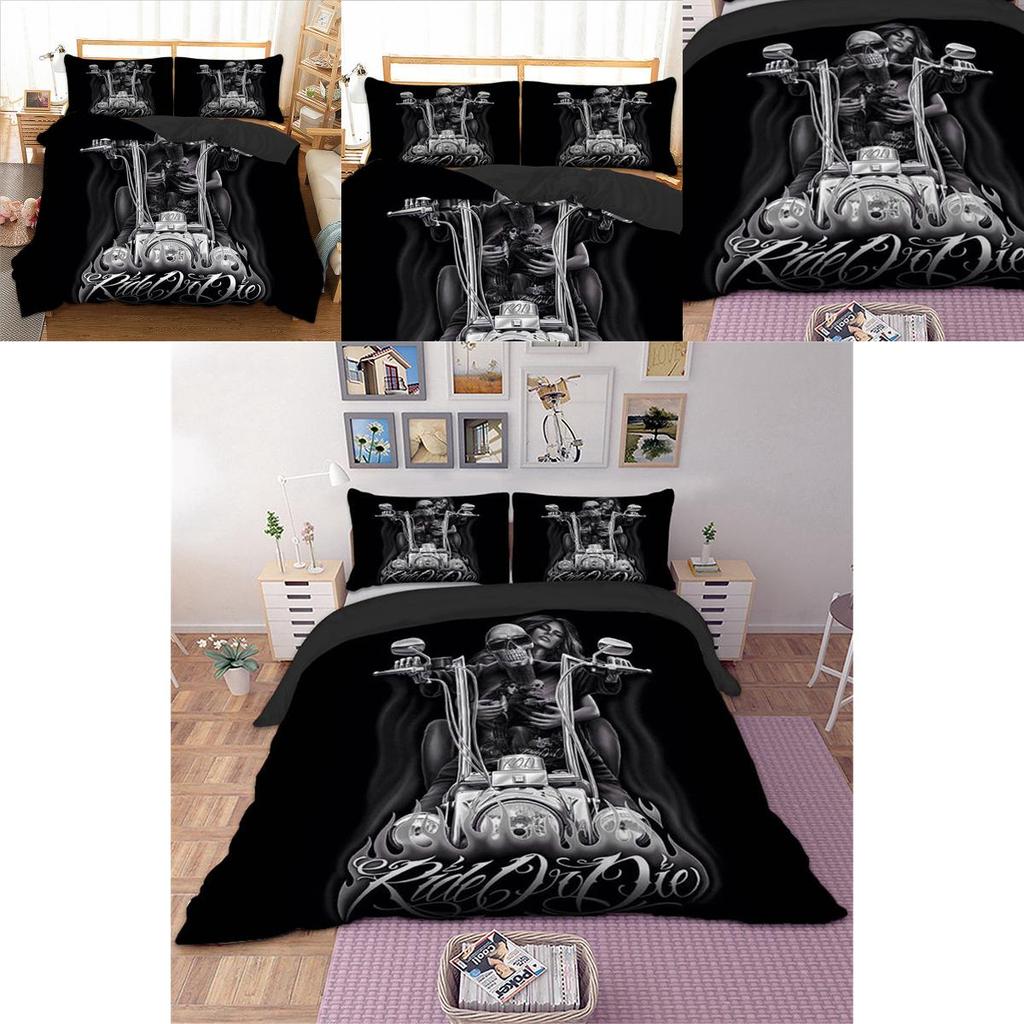 Versatile Skull Duvet Set Quilt Cover Bedding For All Bedroom Styles And Needs