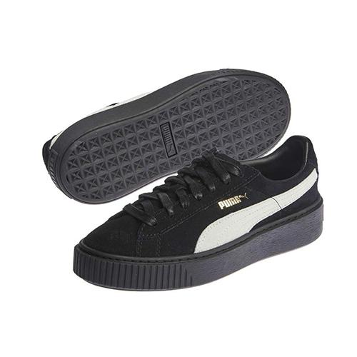 Puma Suede Platform Core Black White Womens 362223-05
