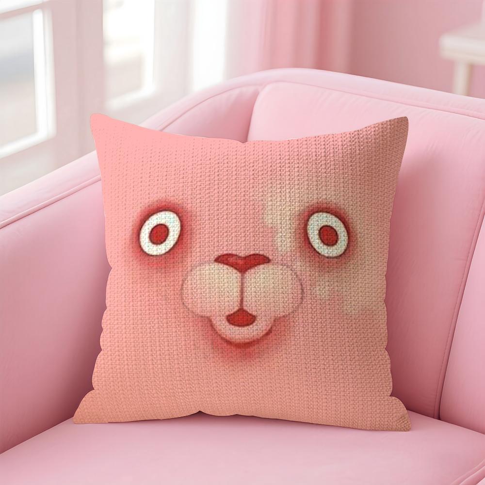 Anime UUsavich Cartoon Cushion Cover Natural Linen Pillow Case DoubleSided Print Decorative Sofa Pillowcase Home Decor Gift