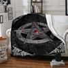 1pc Star Gothic Blanket, Lightweight Flannel Throw Blanket for Sofa, Bed, Travel, Camping, Living Room, Office, Couch096