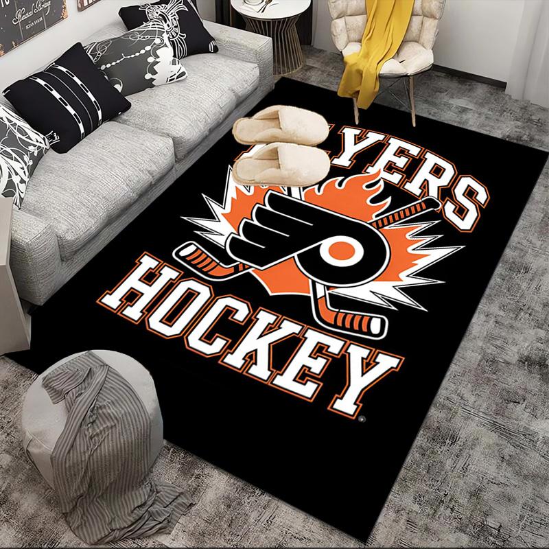 Flyers Hockey Team Area Rug Suitable for Indoor And Outdoor,Carpets for Kitchens, Homes, Offices, Living Rooms,Home Decor,Christmas Gift