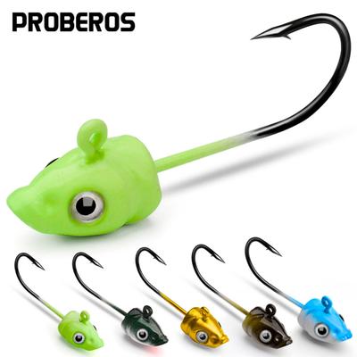 5pcs Jig Head Hooks Lure Hooks 3.5g 5g 7g Fishing Hooks Soft Bait Anti-hanging Bottom Fishhooks