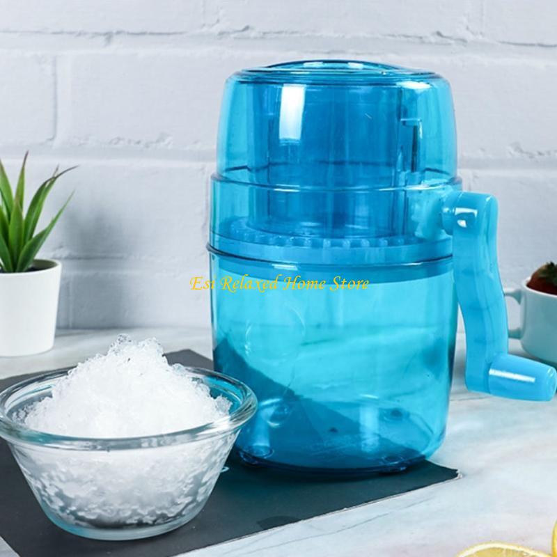 B46E Household Mini Easy Ice Shavers Crusher Handheld Snow Manual Crushing Ice Machine Fried Ice Machine Kitchen Tool